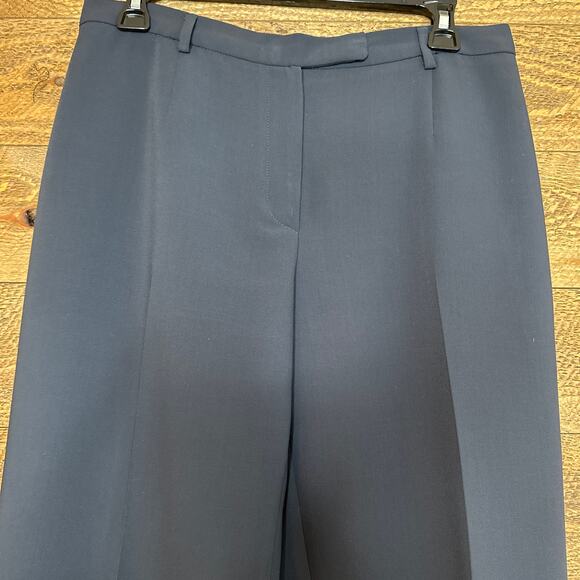 PESERICO Pressed-crease tailored pants in Navy Blue Size 46/US 10 - Picture 2 of 6